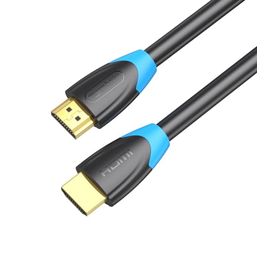 Image of amazon basics HDMI Cable, High Speed, Supports 3D, 4K@60Hz, ARC and CEC Extension, Gold-Plated Connectors, Compatible with TV, Set-Top Box, Gaming Consoles, Blu-Ray (2 Meters)