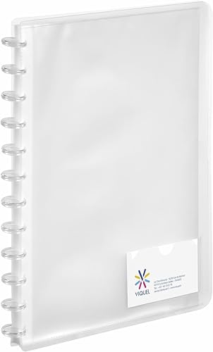 VIQUEL - Porte-Vues 60 Vues A4 GEODE Gamme PROPYGLASS - Protège-Documents en Plastique - 30 Pochettes Repositionnables - Scolaire et Professionnel - Transparent