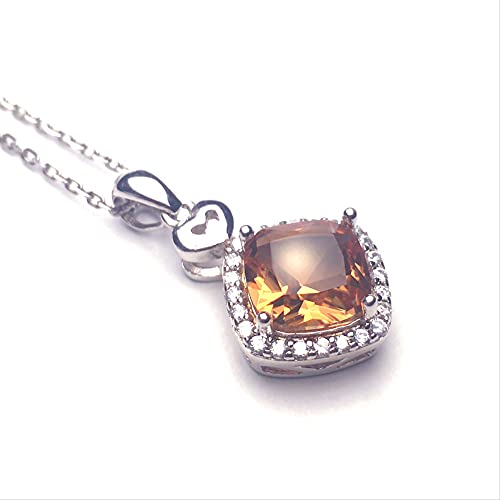 Pendentif zultanite changement couleur argent 925 coussin 8 mm