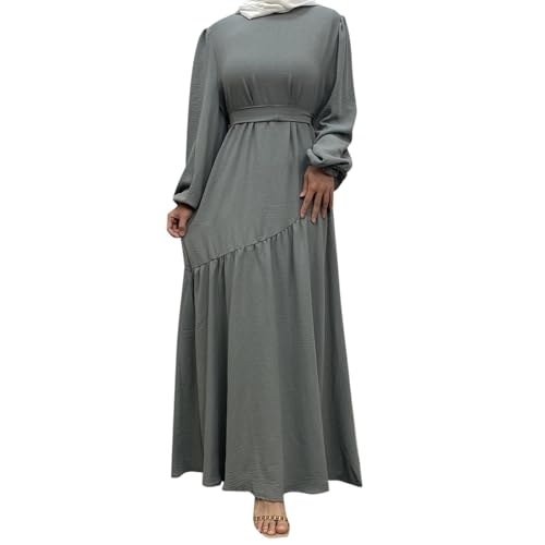 Robe musulmane abaya contemporaine légère pour le bureau et les sorties
