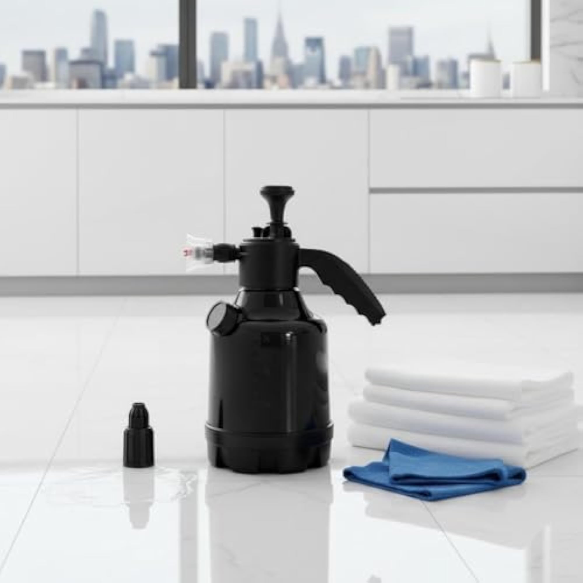 Air-Powered Foam Bottle Continuous Spray Dispenser