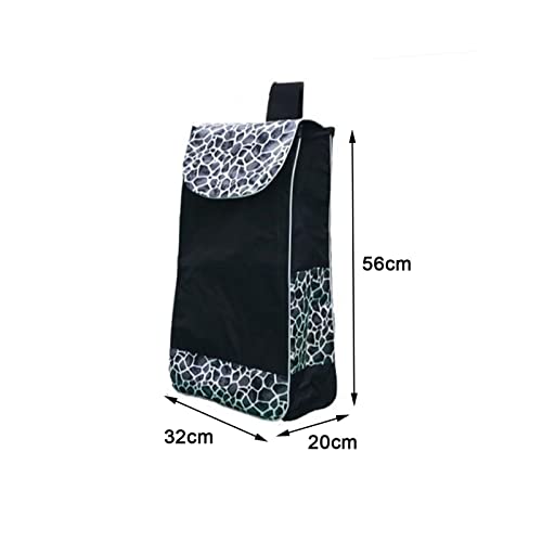 Bolsa de Compra Plegable 36 l, Reutilizable, Gran Capacidad(Brown with Plaid)