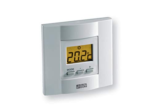 Delta Dore Thermostat filaire à touche Tybox 21. Gestion du chauffage - 6053034 Blanc Taille unique