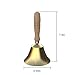 Hand Bell - Hand Call Bell with Brass Solid Wood Handle,Very Loud Handbell，4.33 Inch Large Hand Bell ，Hand Bells for Kids and Adults, Used for Weddings, School Classroom，Service and Game