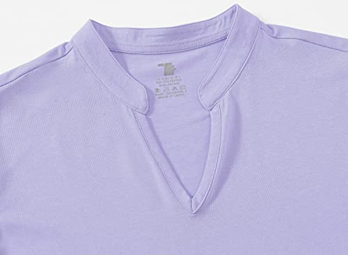 Image of BGOWATU Women's Golf Polo T-Shirts Sleeveless V Neck Collarless Tennis Shirts UV Protection Quick Dry Lightweight