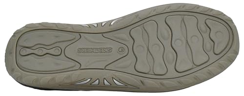 Skechers Women's REGGAE FEST - WILLOWS Flat, Dark Taupe, 7.5 M US