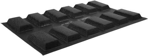 Demarle FP 2264 Flexipan Origine Silicone-Fiberglass Pan with 12 Financiers Rectangular Cavities 1-3/4 Inch x 3-3/8 Inch x 9/16 Inch High