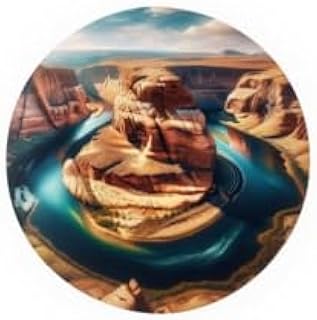 【受注生産】ホースシューベンドの奇跡 絶景 自然の驚異 アメリカ ホースシューベンド グランドサークル 缶バッジ