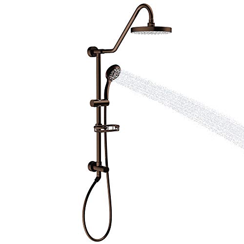 Pulse Showerspas 1011-Lll-Orb Kauai Iii Shower System, With 8" Rain Showerhead, 5-Function Hand Shower, Adjustable Slide Bar And Soap Dish, Oil-Rubbed Bronze #TOP2