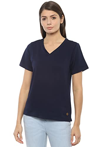 Image of Van Heusen Women's Solid Regular Fit T-Shirt