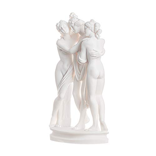 Estatua clásica de 9.84 in conyesas griegas 3 gracias miniatura 2
