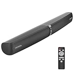 Soundbar for TV, 2-in-1 Detachable Tower Speakers with Bluetooth 5.3/ARC/AUX/Optical Connection – Wall Mountable Home Cinema Sound Bar with Surround Sound System for PC/Projectors/Gaming (Black) 1Pcs