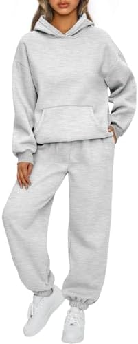 AUTOMET Womens 2 Piece Outfits Lounge Hoodie Sweatsuit Sets Plus ...