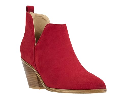 Corkys Footwear Sassy Pants 2.75-inch Stacked Heel Booties, Memory Foam Insoles, Easy Slip-On, Stylish, Comfortable Footwear for Fall3