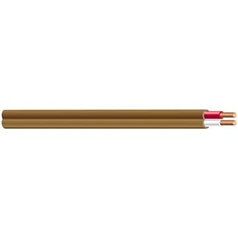 Southwire 64162122 2 Conductor 18/2 Thermostat Wire, 18-Gauge Solid Copper Class 2 Power-Limited Circuit Cable, Brown