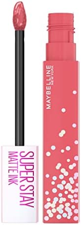 Maybelline New York Super Stay Matte Ink Liquid Lipstick, Transfer-Proof, Long-Lasting, Limited-Edition Birthday-Cake-Scented Shades, Guest of Honor, 0.17 Fl Oz