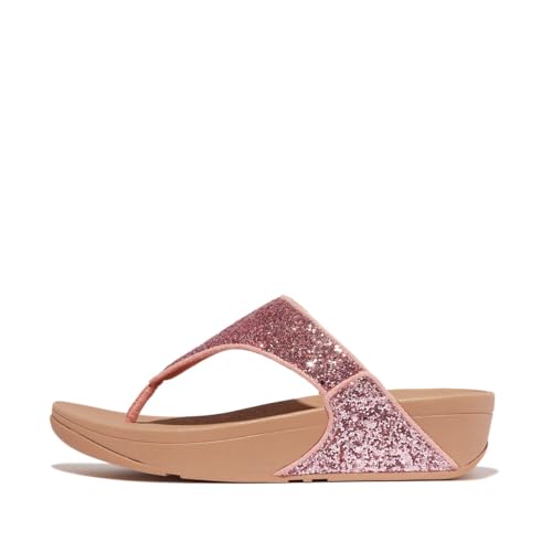 Image of FitFlop Lulu Multi-Tonal Glitter Toe Post Sandals