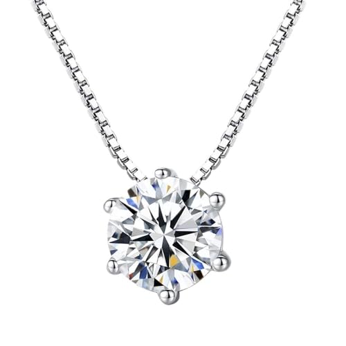 Collier chaîne boîte en zircon AAA le cadeau de bijoux fins idéal pour elle