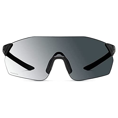 Image of Smith Unisex Reverb Performance Sunglasses - Matte Black Frame | ChromaPop Red Mirror Lens