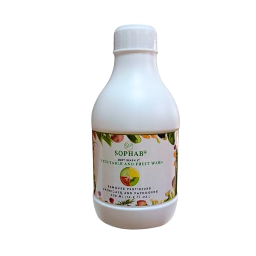 Image of 100% Natural Fruit & Veg Wash (500 ml) | Only product with GreenCert (NPOP & APEDA) | Removes Pesticides, Kills Pathogens | Antiviral, Non-Toxic, No Rewash Needed
