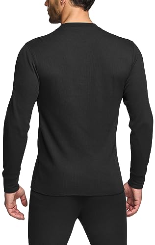 CQR Men's Long Sleeve Thermal Underwear Tops, Midweight Waffle Shirt, Winter Cold Weather Thermal Shirts2