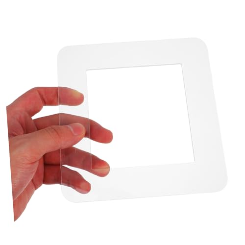 Cubierta protectora de interruptor de luz individual 8,6x9 cm en acrílico transparente 5 unidades 8