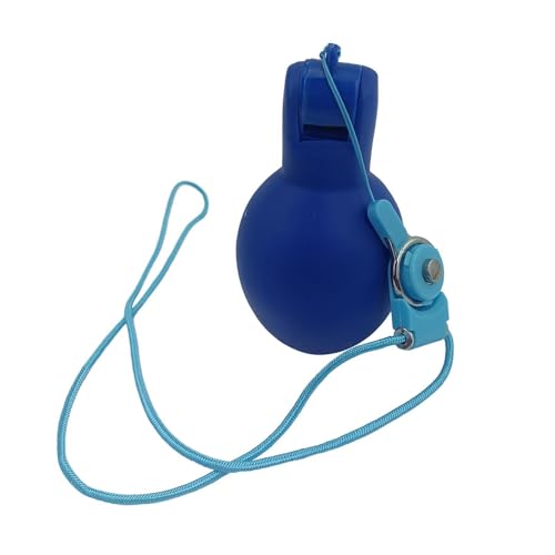 QUILSTM Silbato de Mano Brillante, portátil, para Exteriores, Supervivencia, Sonido Fuerte, Entrenamiento, competiciones Escolares, Adultos, niños, Equipo, Azul, 6.7 x 12.8 cm