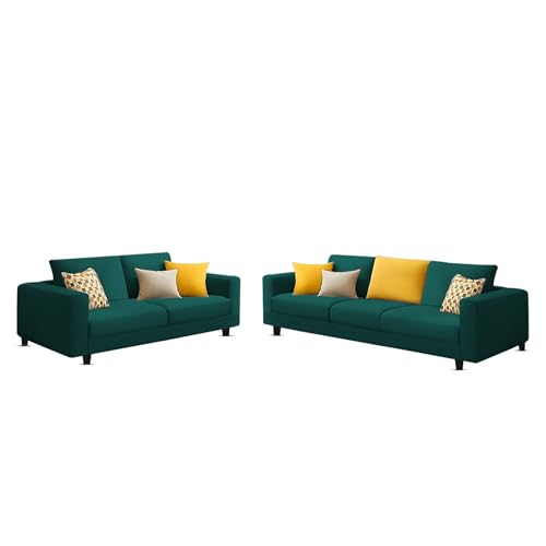 Image of Galib 3+2 Seater Sofa Set for Living Room (Pine Fabric) Premium Fabric Sofa Set