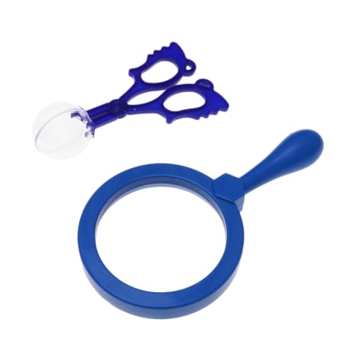 Ipetboom Handheld Magnifying Glass for Durable Insect Clamp Blue for Learning and Exploring Nature Encourages Observation Skills Great Present for Young Explorers