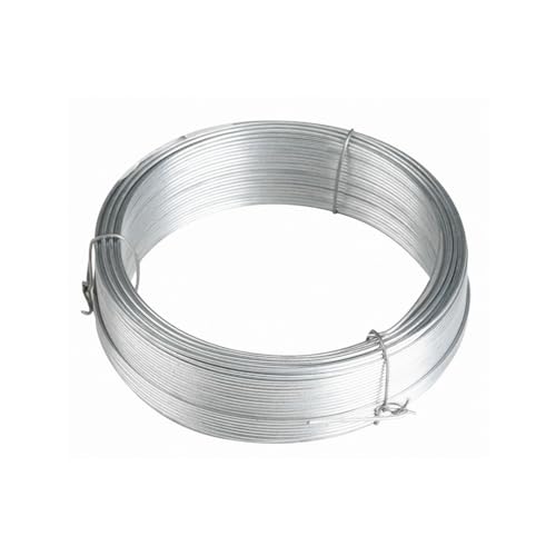 Catral | Rollo De Alambre Galvanizado 50 M | Alambre De 2 Mm | Resistente Y Duradero para Uso En Jardín, Huerto Y Construcción