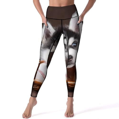 Pantalon de yoga anti-glisse Husky taille haute résoud les irritations pendant le fitness S