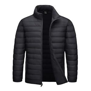 TACVASEN Men’s Puffer Jacket Lightweight Warm Winter Insulated Water Repellent Windproof Quilted Coat