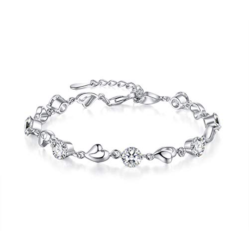 Bijoux sterling femme S925 : cristal blanc et accessoires personnalisés Jane