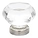 Emtek Products 86011-US26 Old Town Cabinet Knob w/ Brass Base