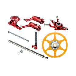 Microheli 130XPFMR CNC Performance Package, Red: Blade 130X