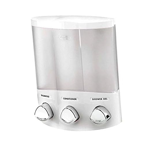 Better Living Products 76354 Euro Series TRIO 3-Chamber Soap and Dispenser, White
