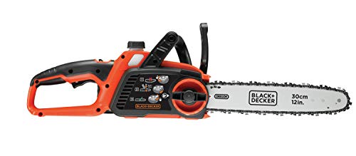 Motosierra a batería BLACK+DECKER 36V 30cm con batería de iones de litio de 2Ah y cargador - Motosierra con lubricación automática - Tensor de cadena sin herramientas GKC3630L20-QW