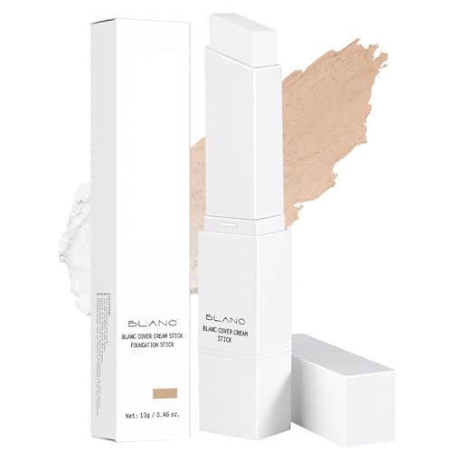 Blanc Cover Cream Stick, Color-Changing Foundation Stick, White Concealer, Hydrating Concealer,...