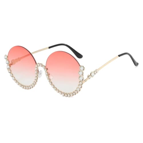 Lunettes de soleil rondes style vintage style punk en métal pour hommes