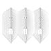 LSTYLE Dart Flights: L6 PRO Slim - Dimple Texture - Pearl White