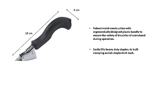Image of Miles Heavy Duty Staple Remover ISR -34 | Black | Stainless Steel | Pack of 4