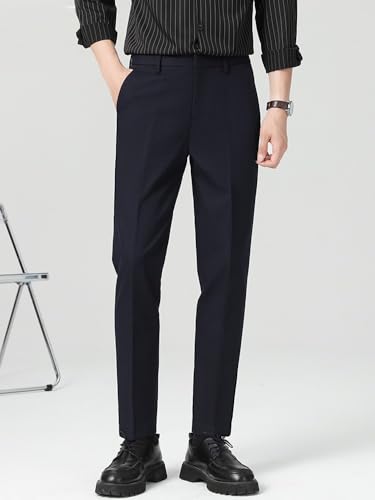 Men's Ankle Dress Pants Business Casual Drop Office Trousers Pants for Men4
