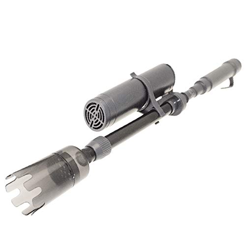 Amtra Smart - Aspirarifiuti per acquario a batteria, Kit Pulizia Acquario, Per Acquari e Tartarughiere, Sifone per cambio acqua, Calza filtrante sostituibile, Cartuccia filtrante riempibile, 41 cm