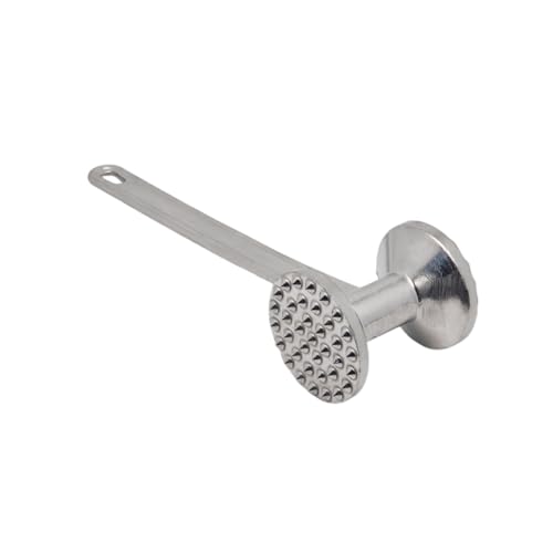 FAST WORLD SHOPPING ® Martello Batticarne in Alluminio con 2 Lati Battitore per Appiattire Intenerire Marinare Carne Bistecche Batti Carne Manuale