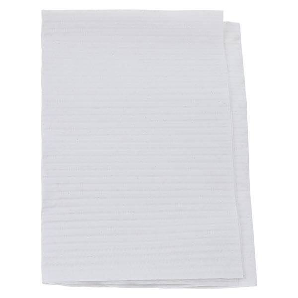 Dri-Gard Patient Towels 3-Ply Tissue/Poly – White, 13” x 19”, 500/Case, Disposable, Opaque Linen Finish – Durable, Fluid-Resistant Towels for Medical, Dental, or Personal Use