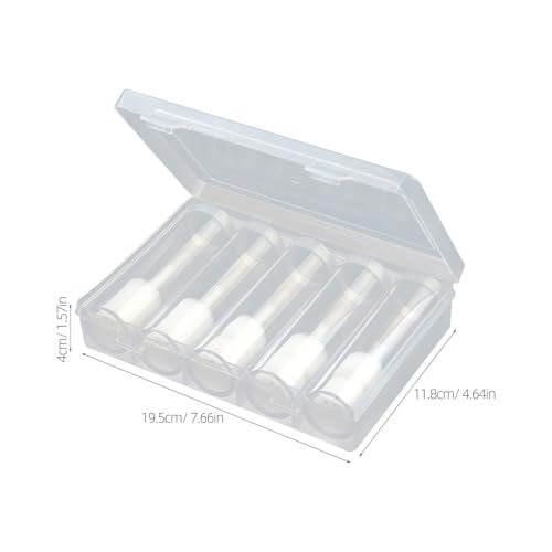 Zerodeko 6pcs tubo transparente para almacenaje de monedas miniatura 2