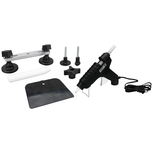 Performance Tool W60102 Crossbar Dent Puller Kit, Glue, Lifter, Plastic Scraper, Auto Body, Scratch-Free Dent Repair, Body Filler Scoop Kit