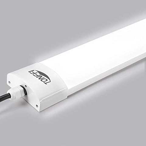 Regleta LED 120CM 36W, Tubo LED Slim Impermeables IP65 5000K Blanco Neutro Cover