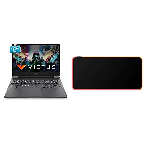 Image of HP Victus Gaming 12th Gen Intel Core i7 12650H 15.6 inch(39.6 cm) FHD Gaming Laptop & HyperX Pulsefire Mat RGB