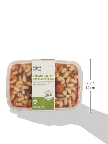 Amazon Kitchen, Tomato-Caper Cavatappi Pasta, Vegan, Single Serve Meal, 13 oz